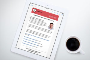 Correctiv Newsletter auf iPad